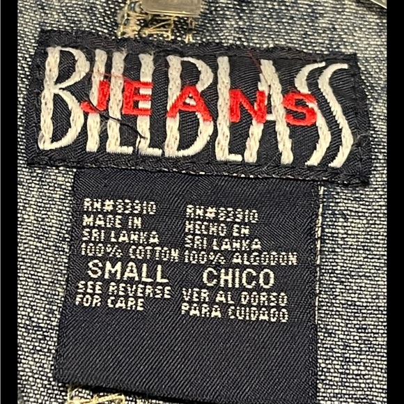 Vintage Bill Blass Denim Sleeveless Button Front Jean Dress Sz Small - Picture 7 of 10